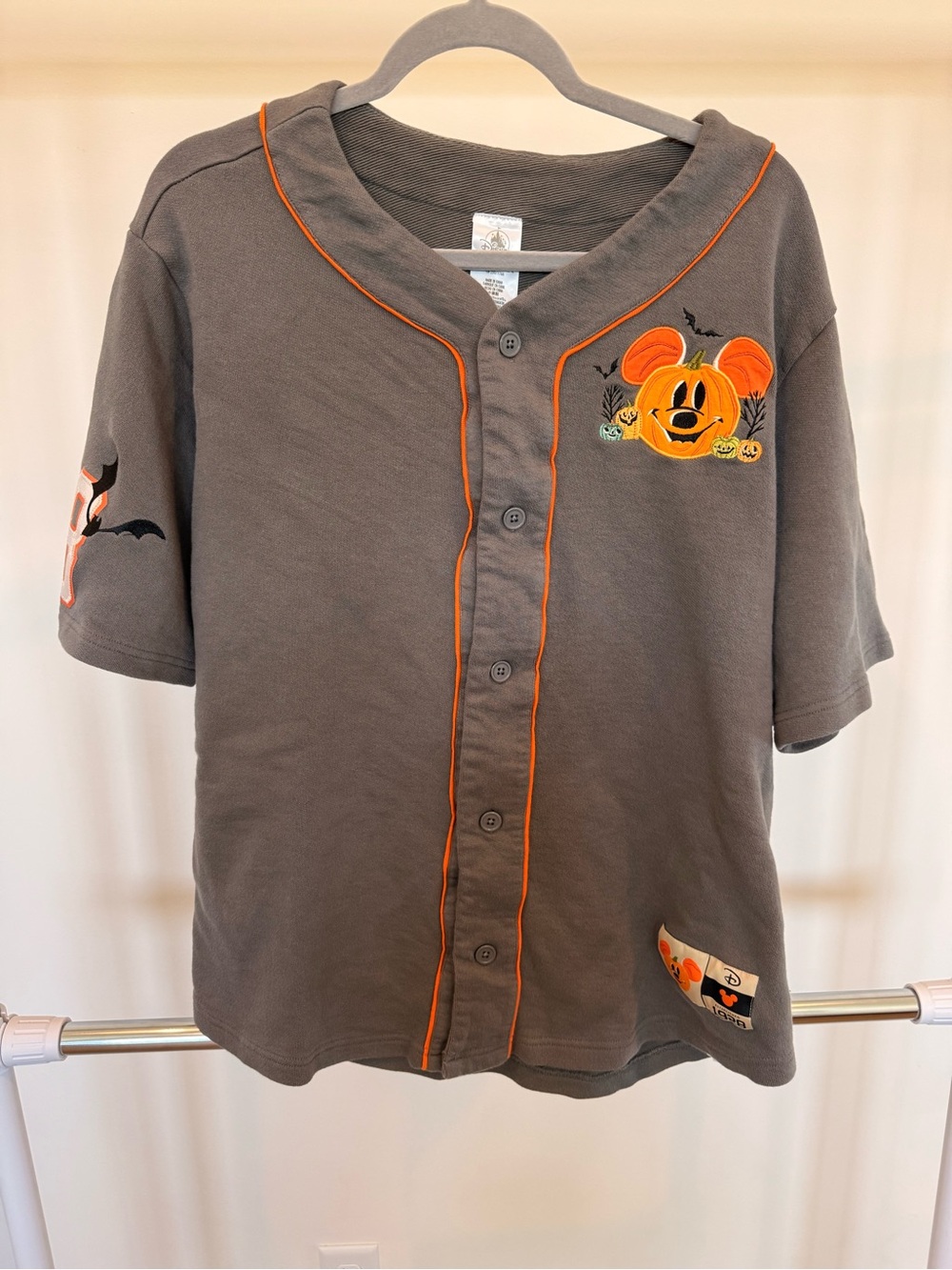 Disney Mickey Mouse Halloween/Pumpkin Baseball Jersey